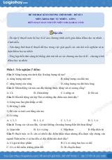 Đề thi học kì 2 KHTN 6 Cánh diều - Đề 3